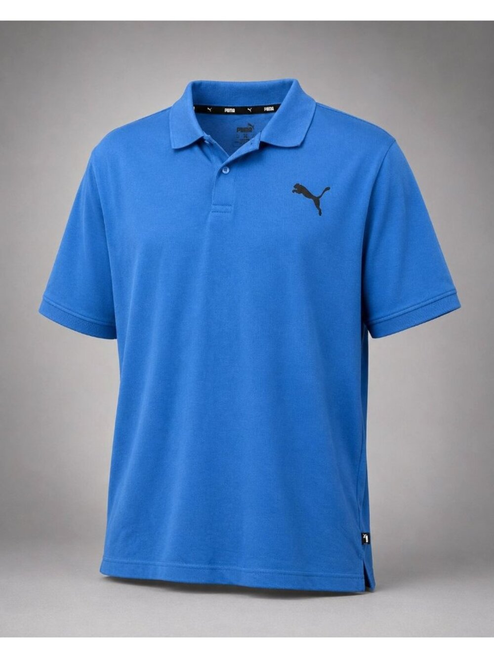 Puma Mens XXL Polo Shirt Blue Cotton Short Sleeve Casual
